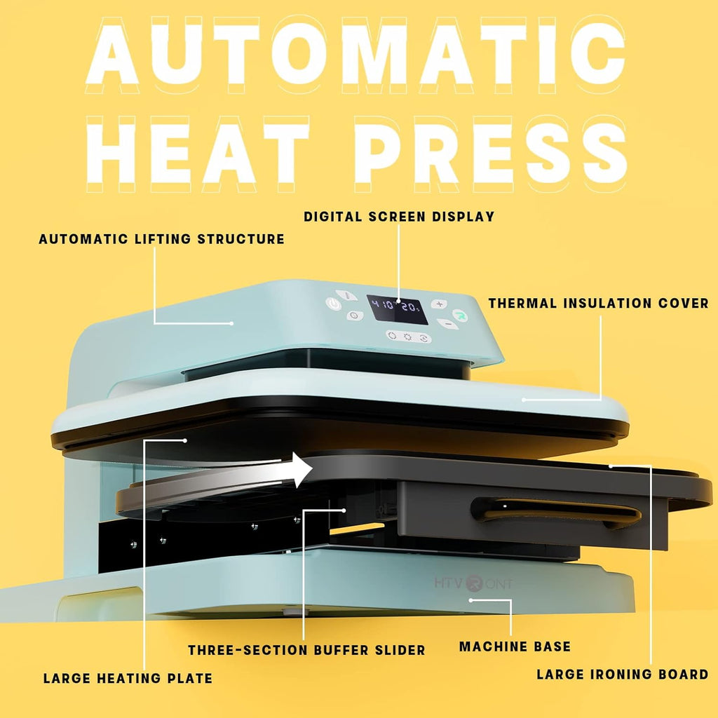 Heat Press Machine for T Shirts 15 x 15 with Accessories 52 Pcs a7