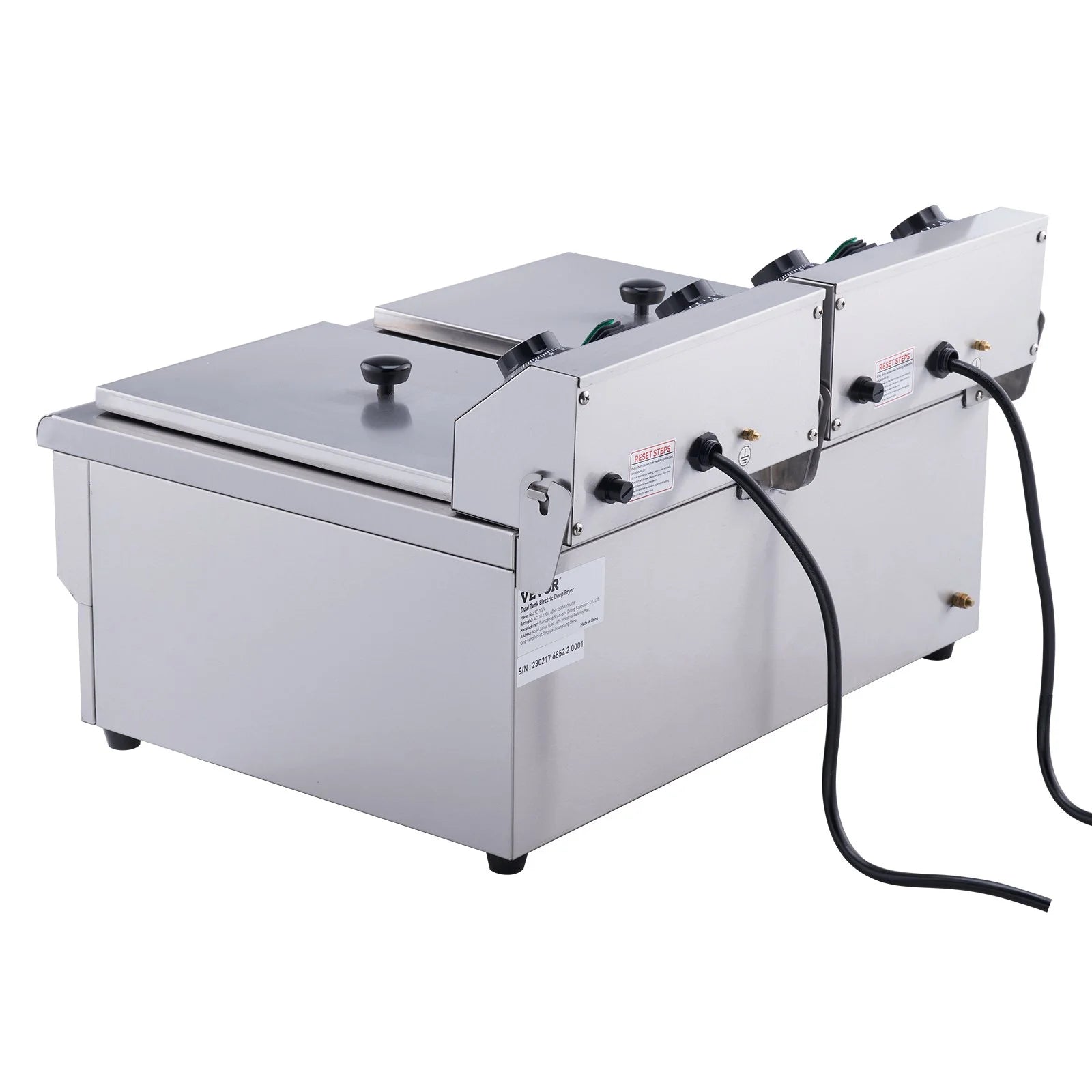 Electric Deep Fryer Dual Tank 3000W a7