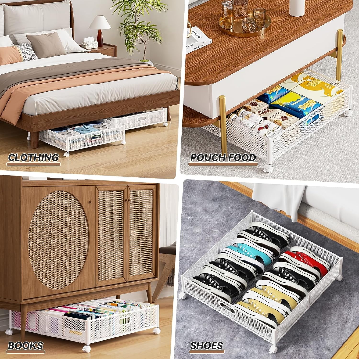 Under Bed Storage Containers with Wheels 2 Pack a7