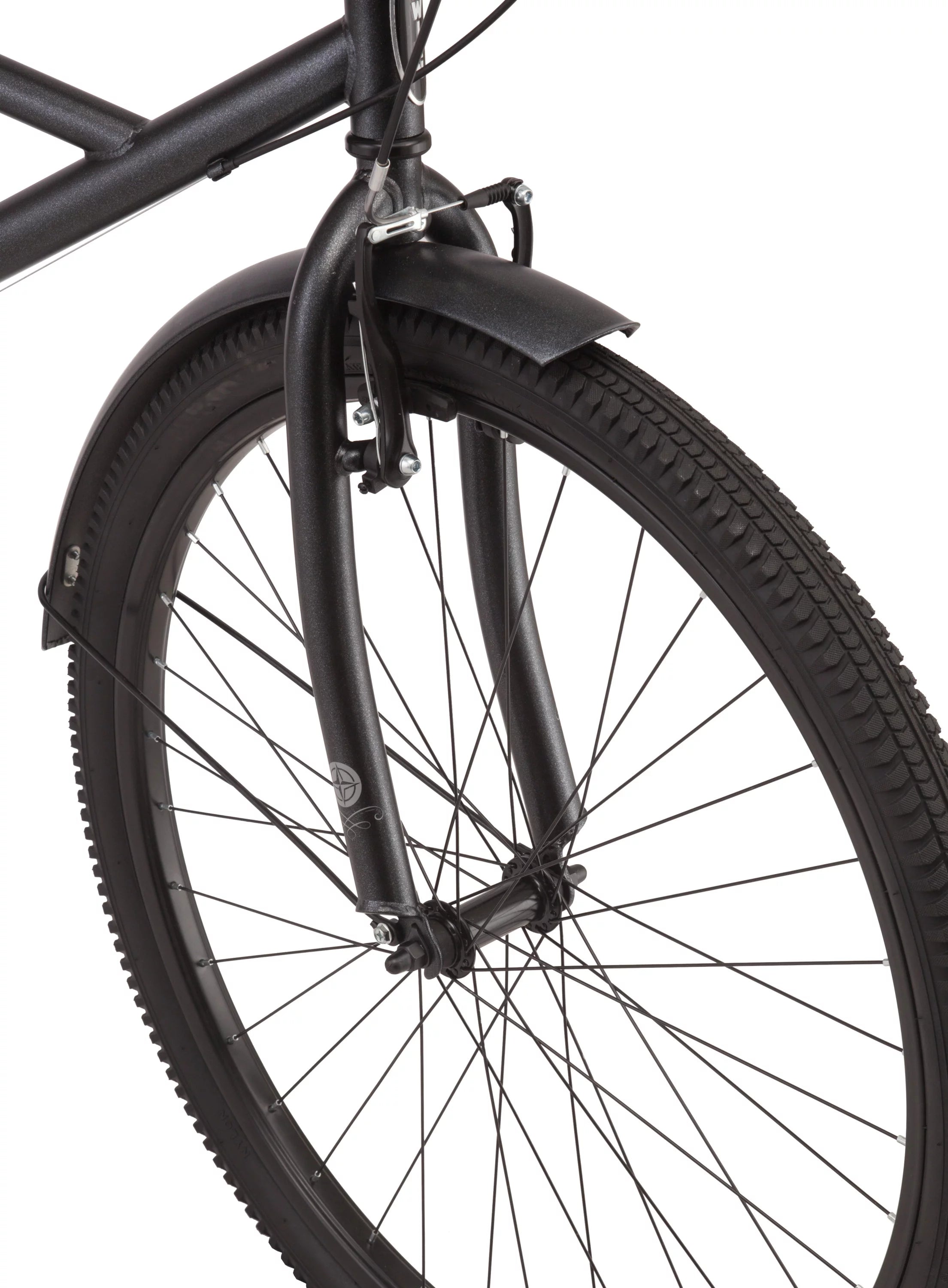Cruiser bike 29-inch wheels 7-speed men's frame black a7