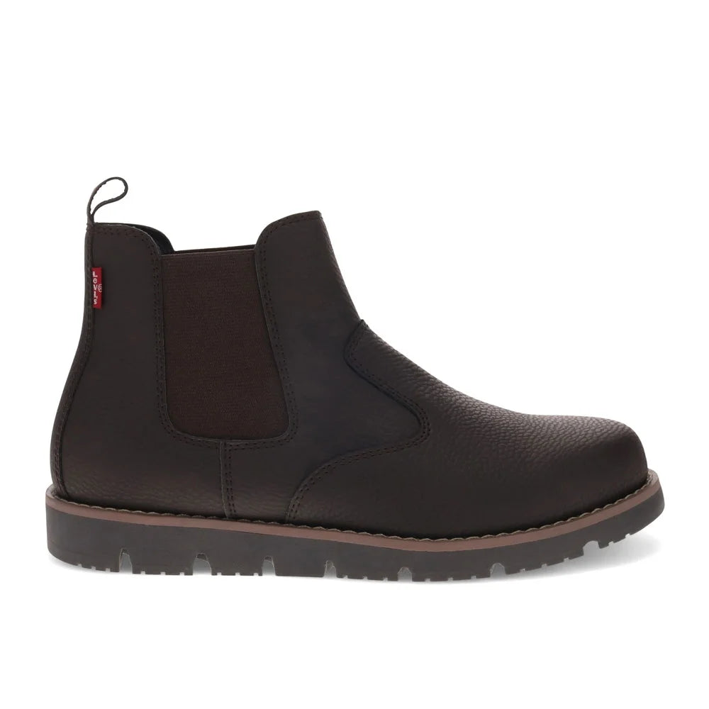 Mens Chelsea Logger Vegan Leather Pull-On Boot k7