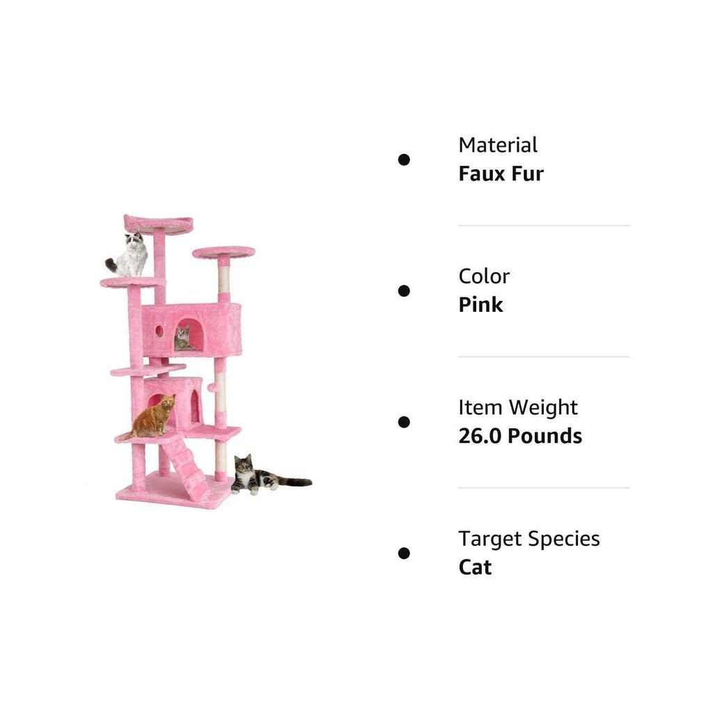Cat Tree Tower with Scratching Posts and Condo a7