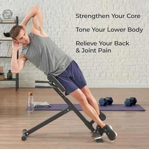 Roman Chair Hyperextension Bench for Home Gym k7p