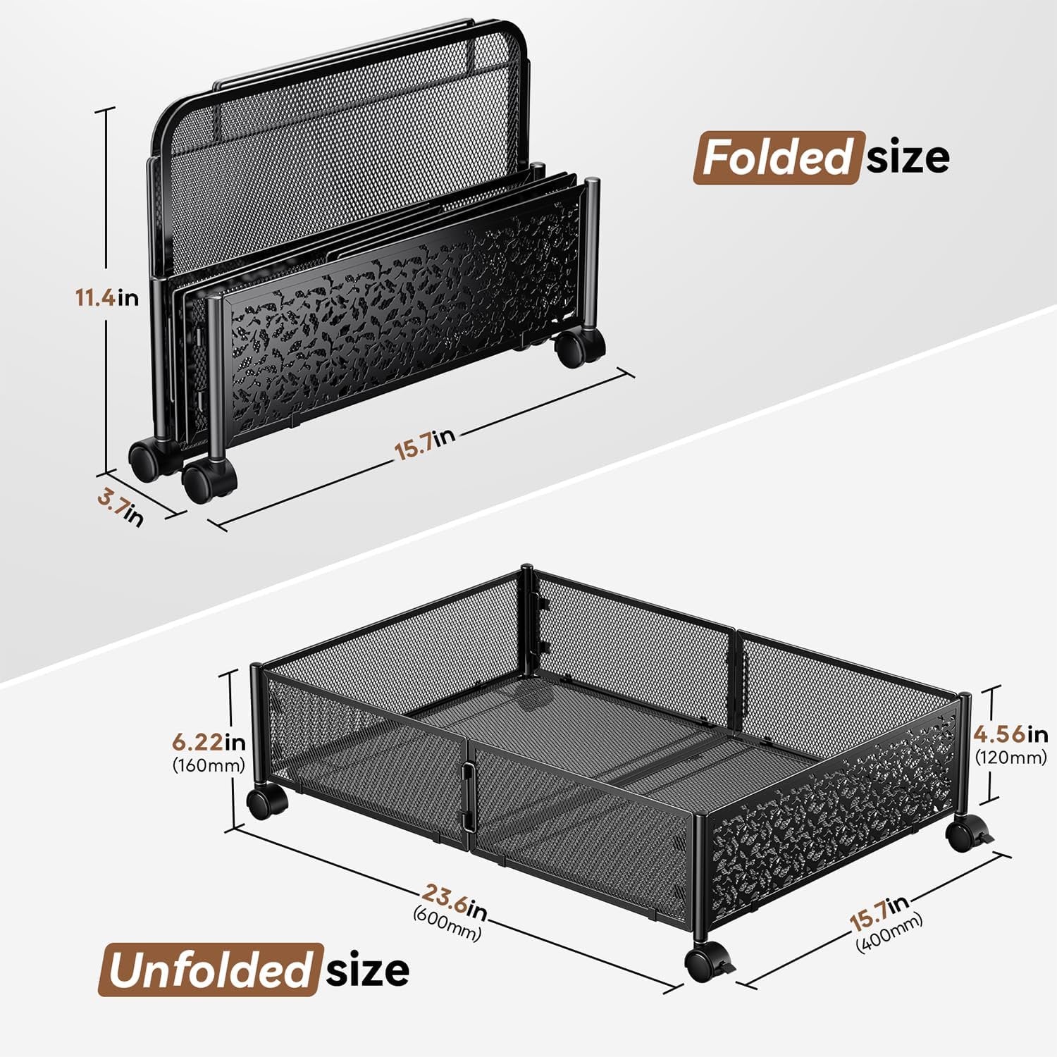 Under Bed Storage Containers with Wheels and Drawer a7