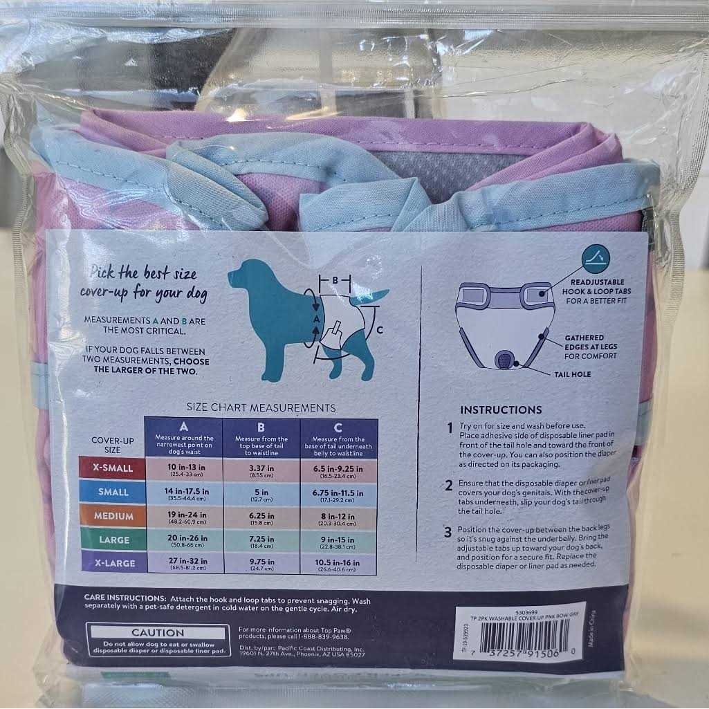 Pink Washable Diaper Cover Ups for Pets a7