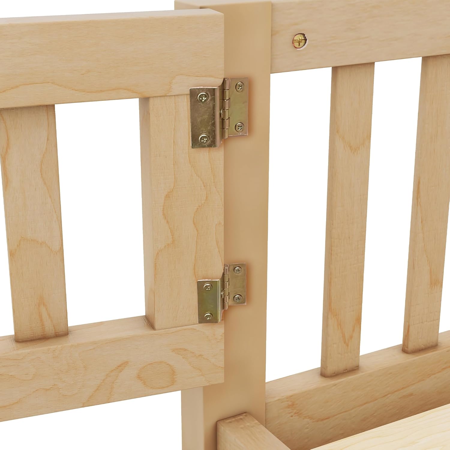 Twin Size Montessori Floor Bed with Door and Fence for Kids a7k