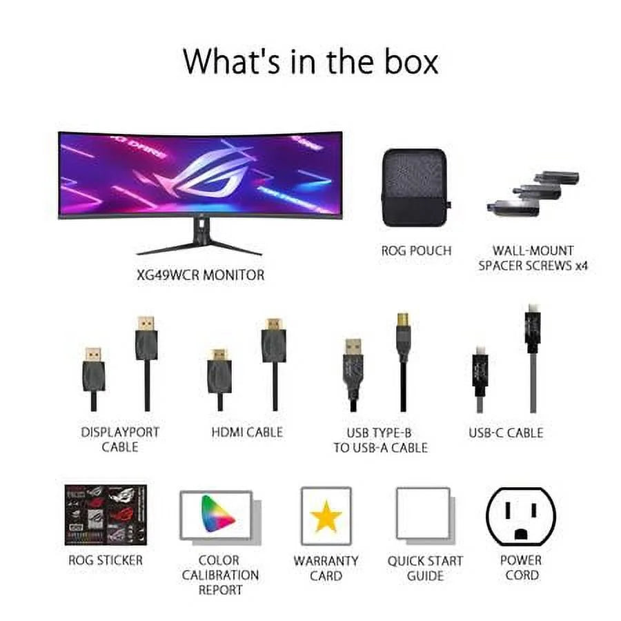 49" Ultra-wide Curved HDR Gaming Monitor 165Hz 7k