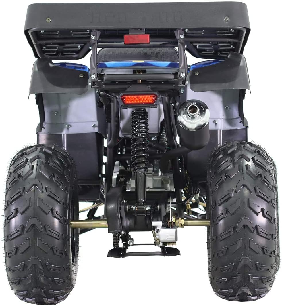 ATV Quad Four Wheeler Full Size with Reverse Manual Clutch Black k7p