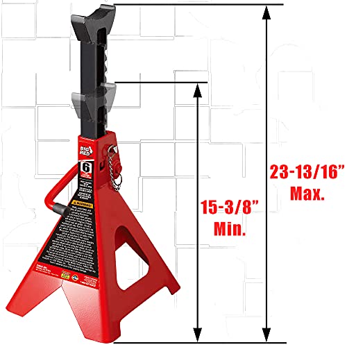 Heavy Duty Steel Jack Stands 3 Ton Capacity Pair a7