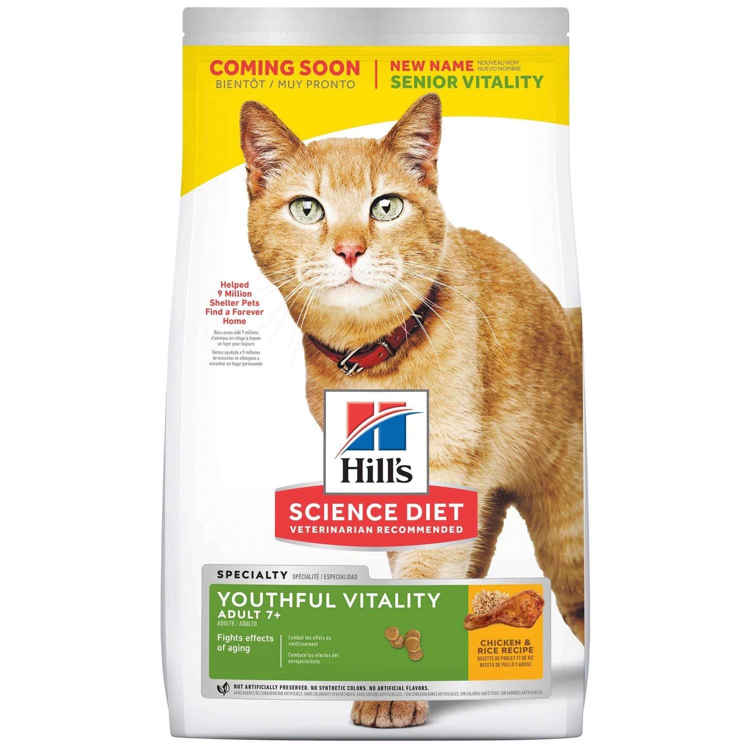 Senior Dry Cat Food for Adult Cats 7+ k9