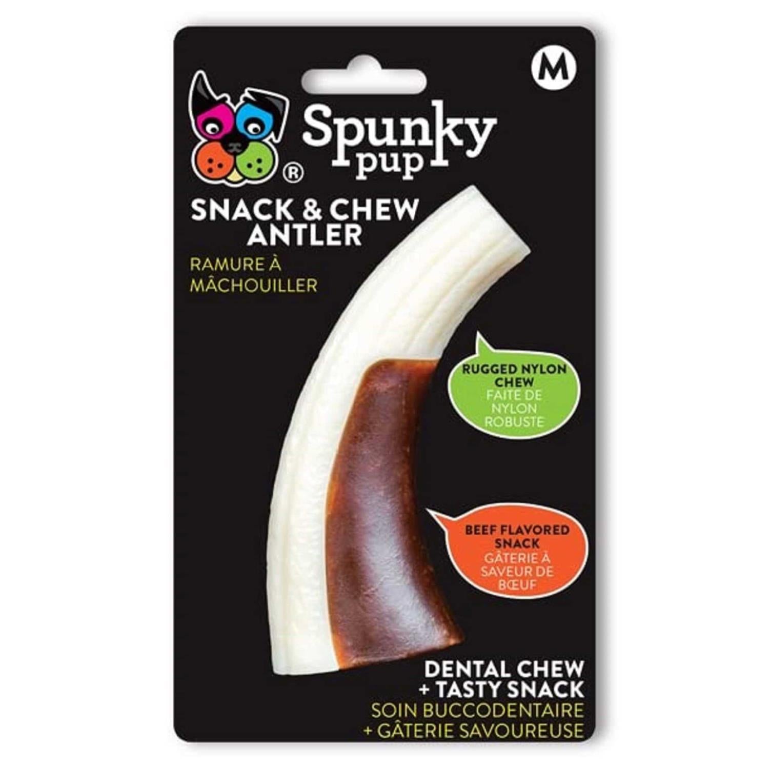 Spunky Pup Snack &amp; Chew Antler - Pet Supplies online store