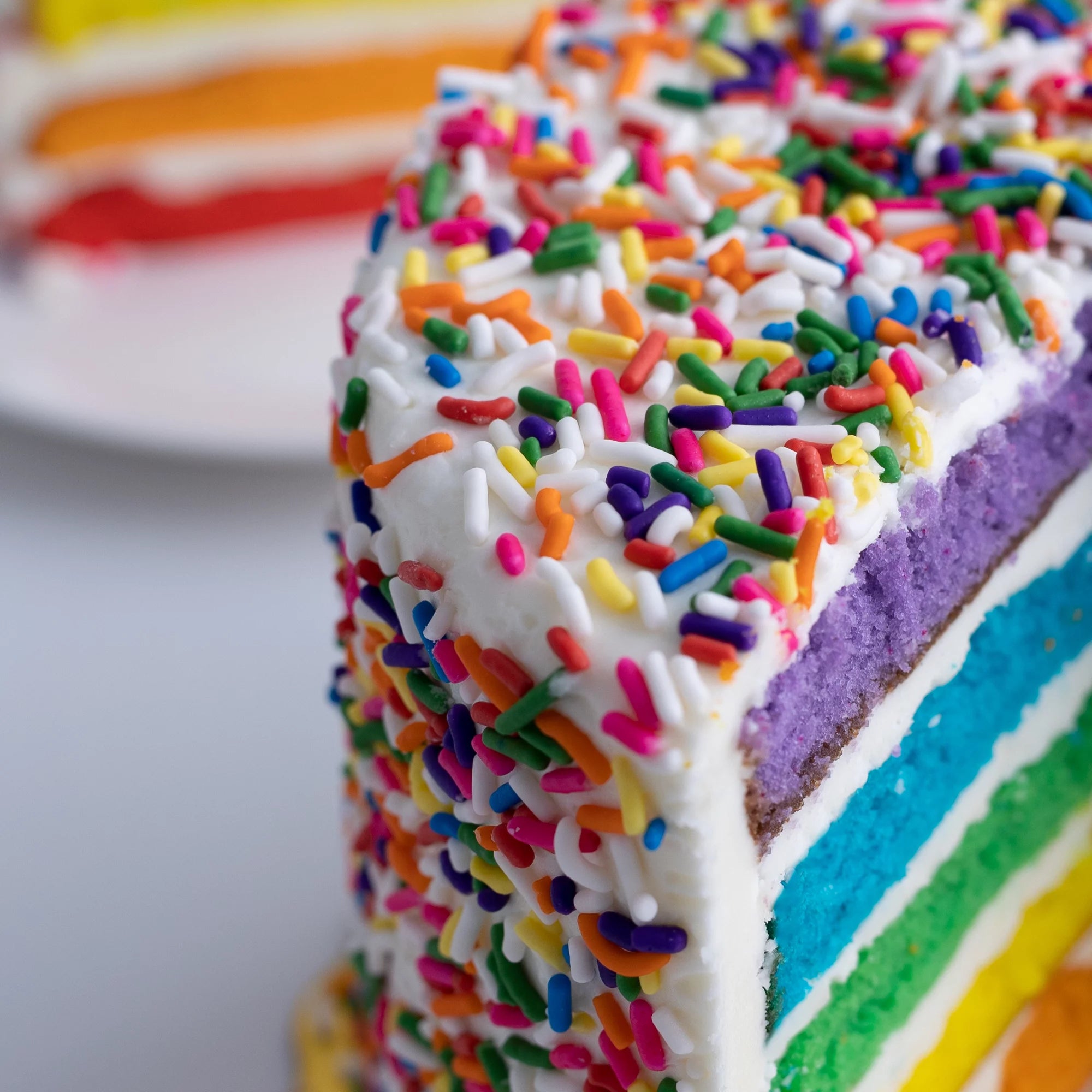 Vanilla Rainbow Cake 6 Inch Birthday Cake a7