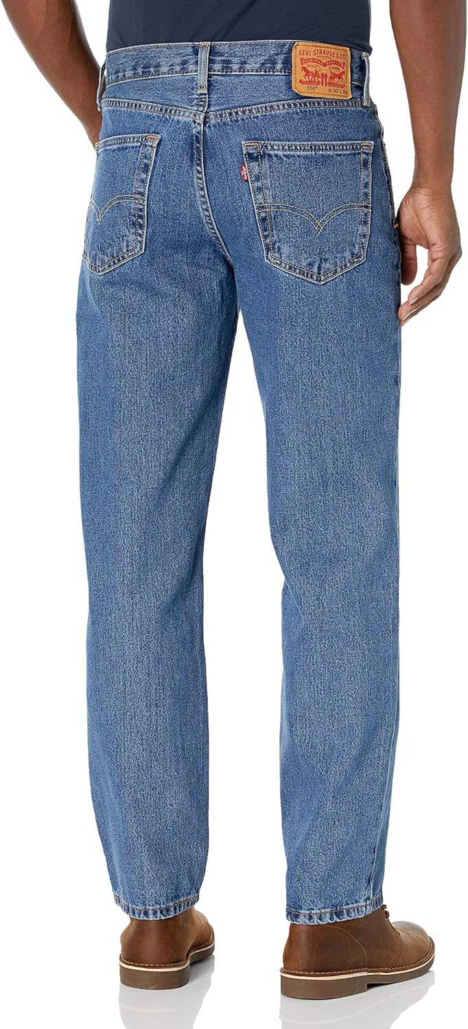 Men's Relaxed Fit Stonewash Jeans k7