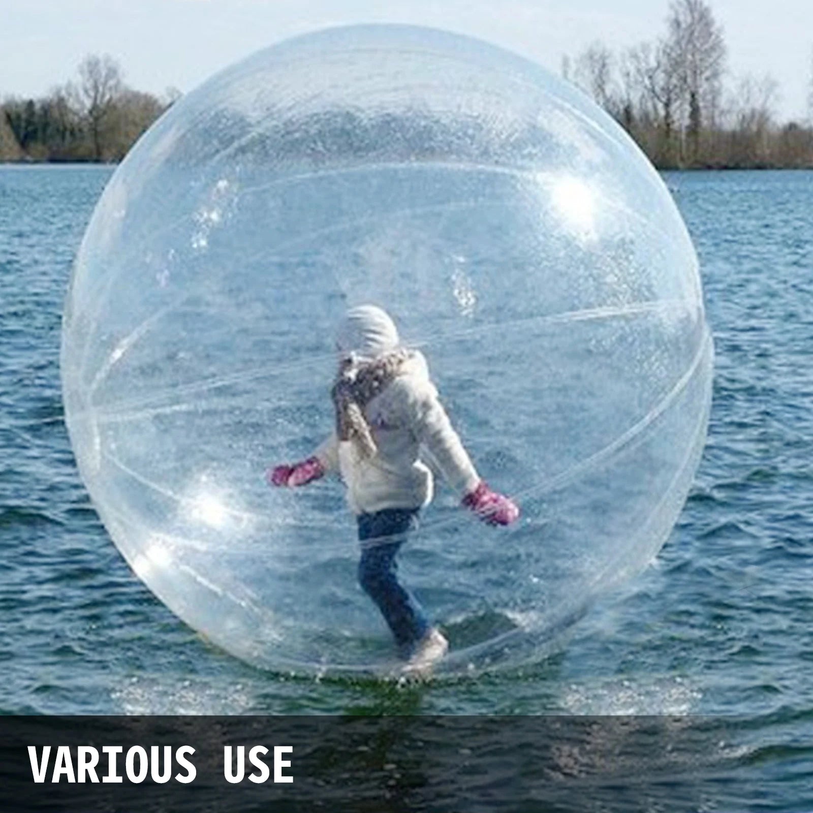 Water Walking Ball Inflatable Zorb Ball with Zipper a7