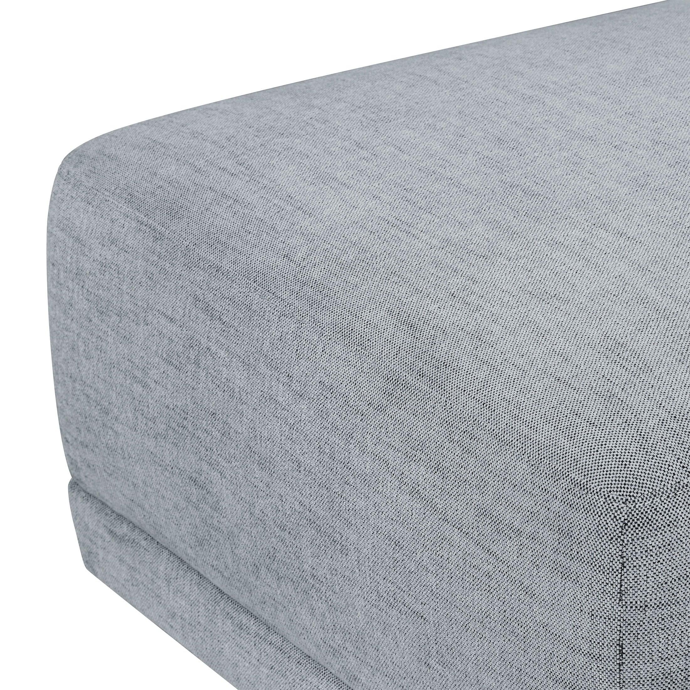 Modular Sectional Sofa with Ottoman Gray Fabric k7
