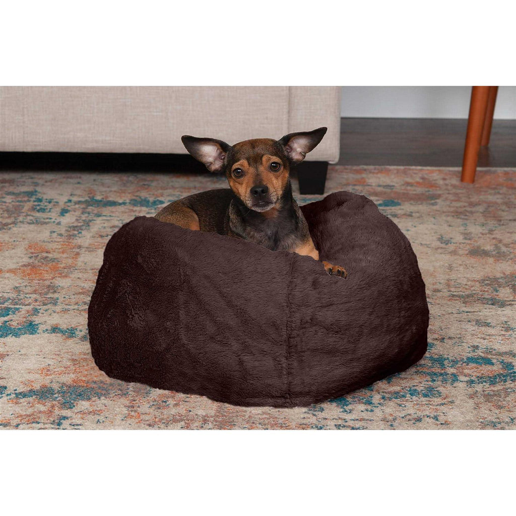Dog Round Plush Ball Bed k7m