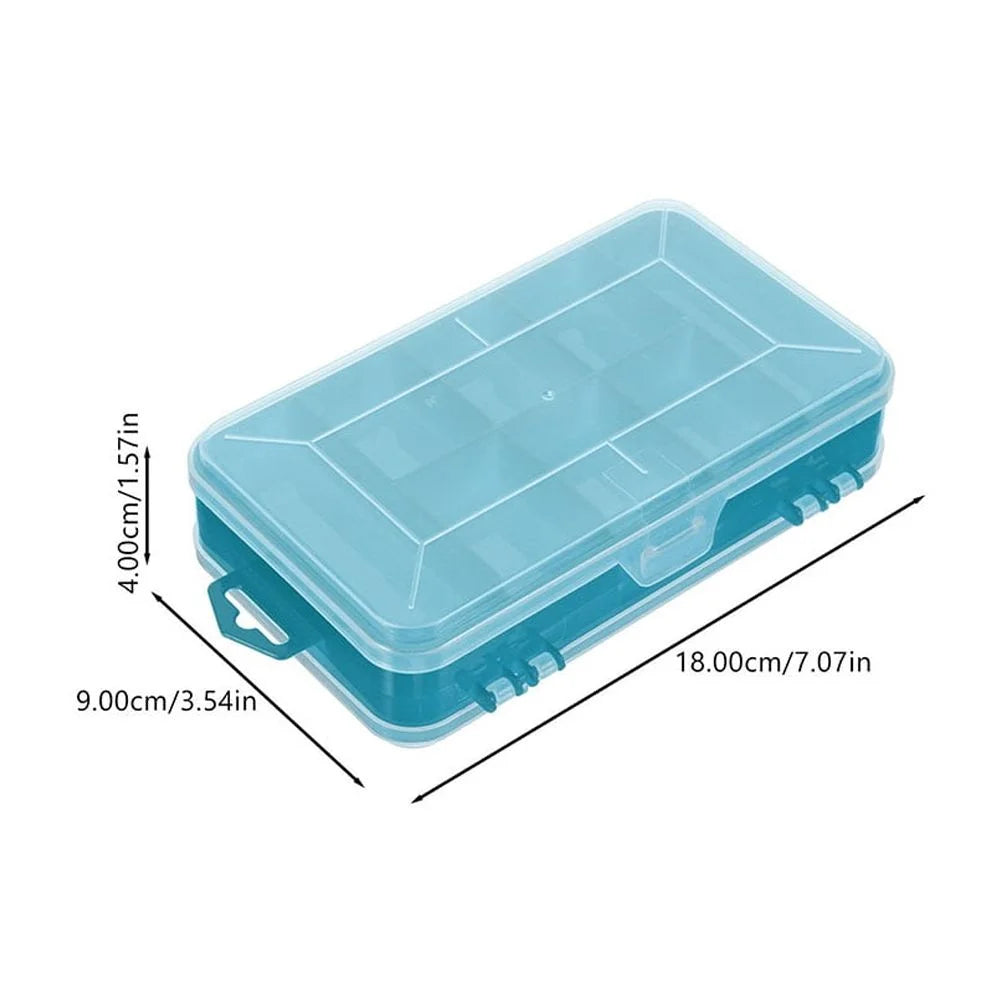 Plastic Small Parts Storage Box Green 2 Pack k7m