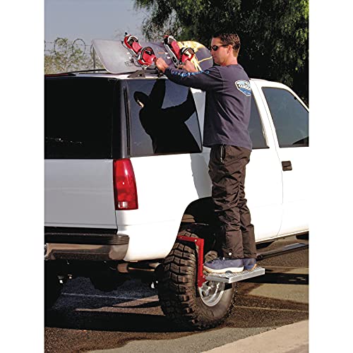 Heavy Duty Tire Step for Truck SUV Non-Slip Steel Adjustable Fold Flat k7q