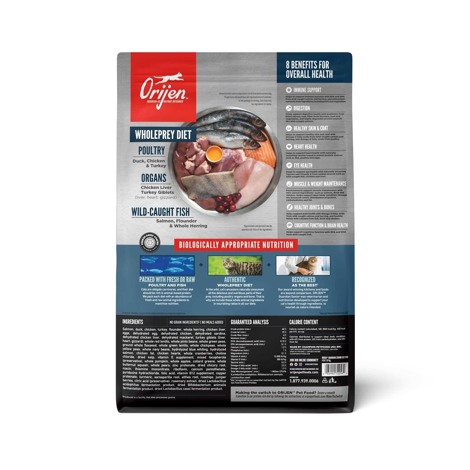 Grain Free Dry Cat Food for Senior Cats k7