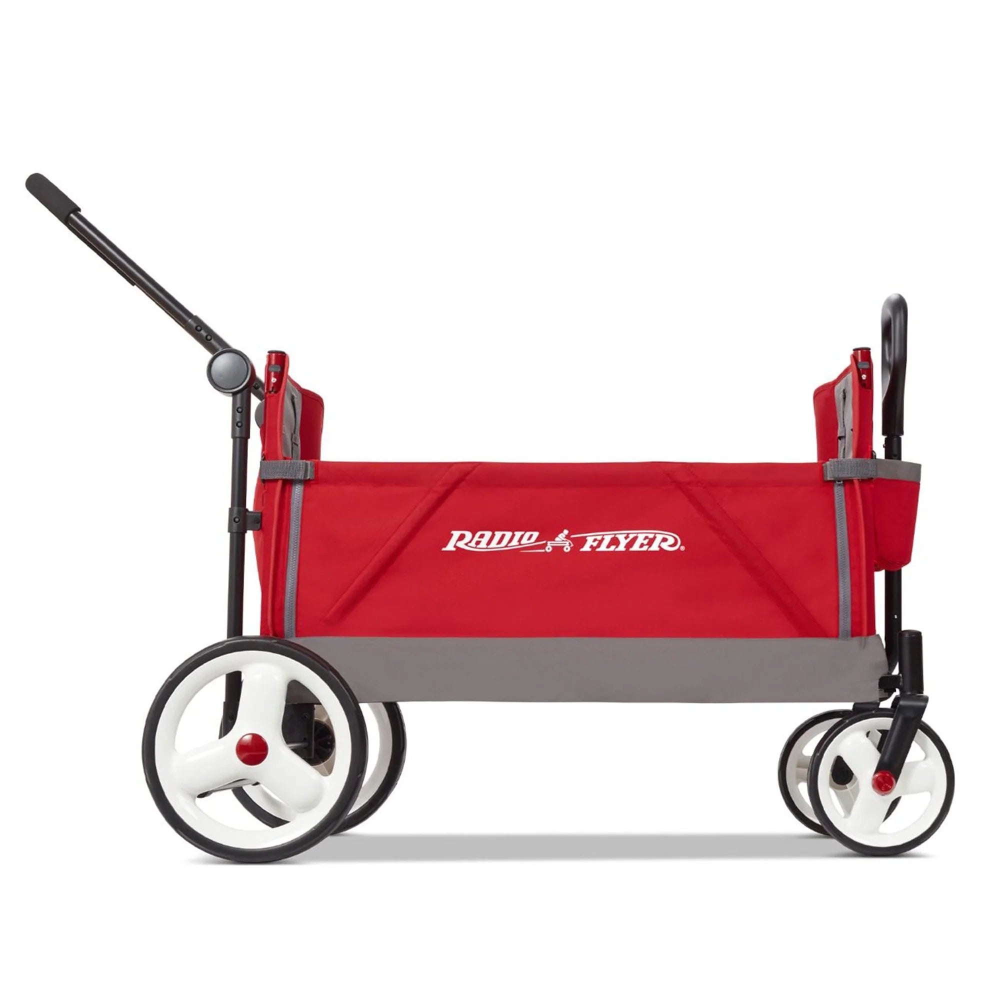 Stroll N Wagon with Pull & Push Handle, Red/Black k7m