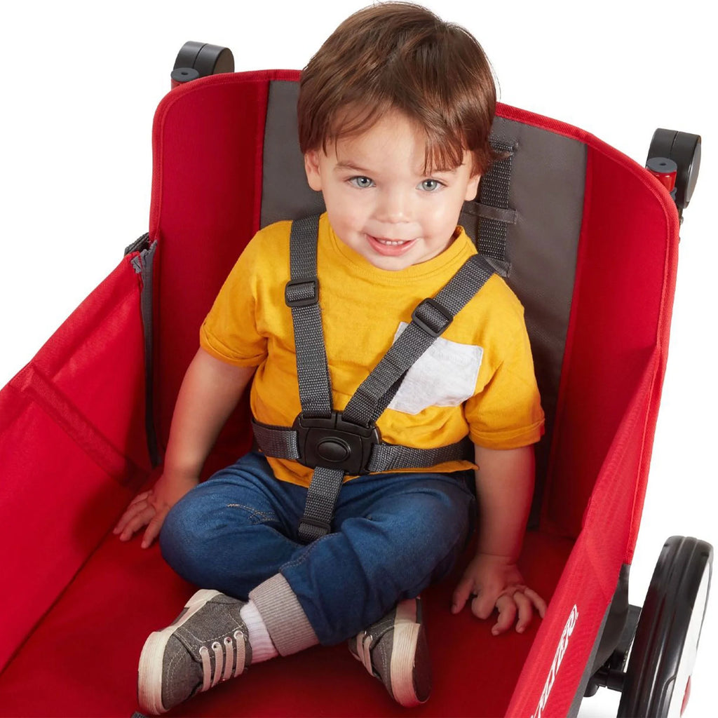 Stroll N Wagon with Pull & Push Handle, Red/Black k7m
