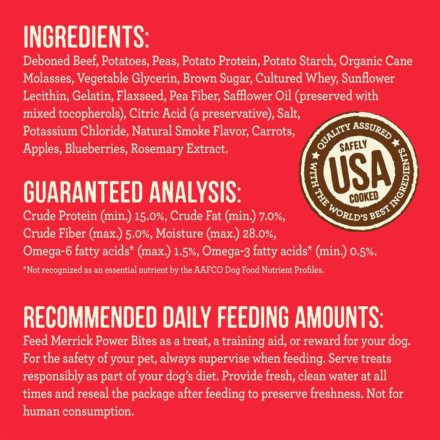 Beef Power Bites Dog Treats k7