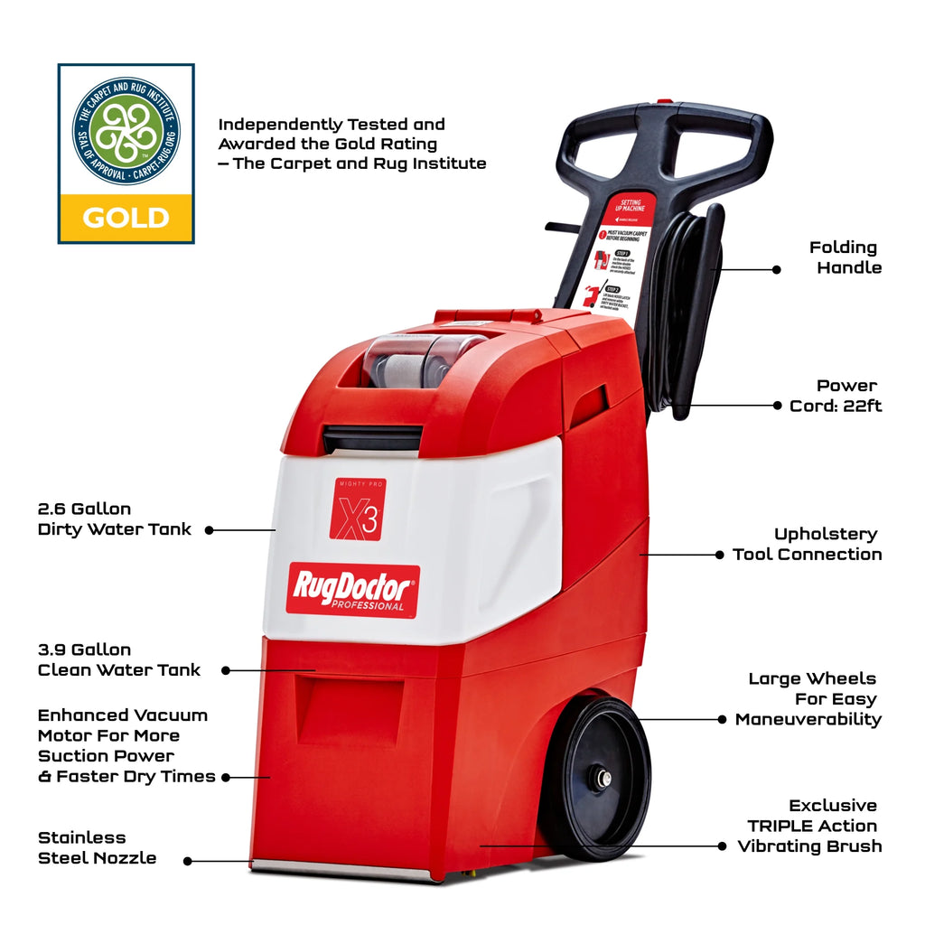 Carpet Cleaner Machine Large Red Pet Pack k7m