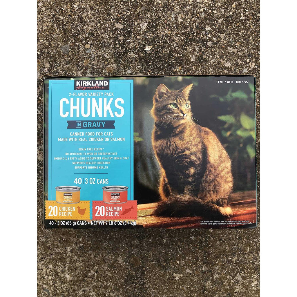 Chunks in Gravy Canned Cat Food Variety Pack k7m