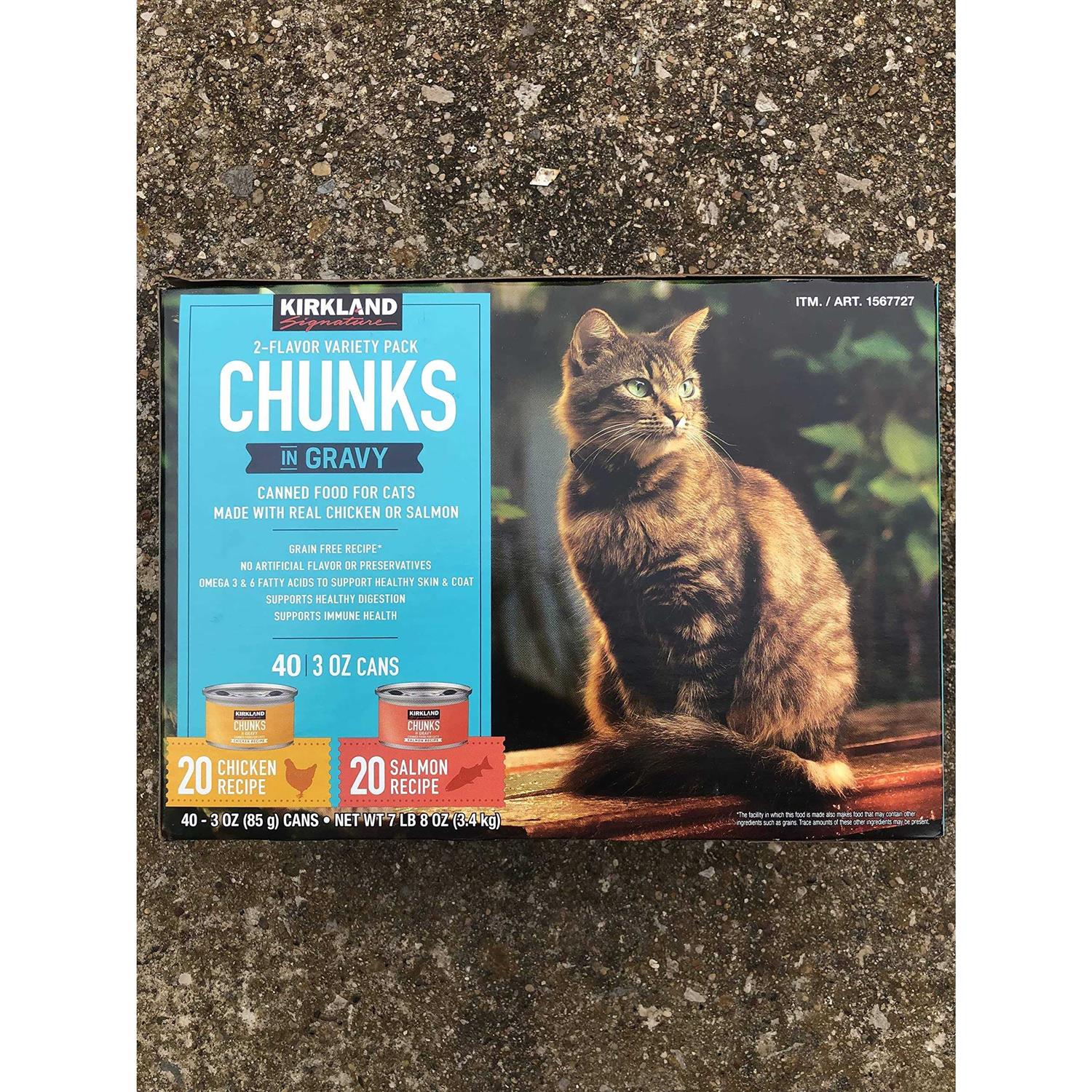 Chunks in Gravy Canned Cat Food Variety Pack k7m
