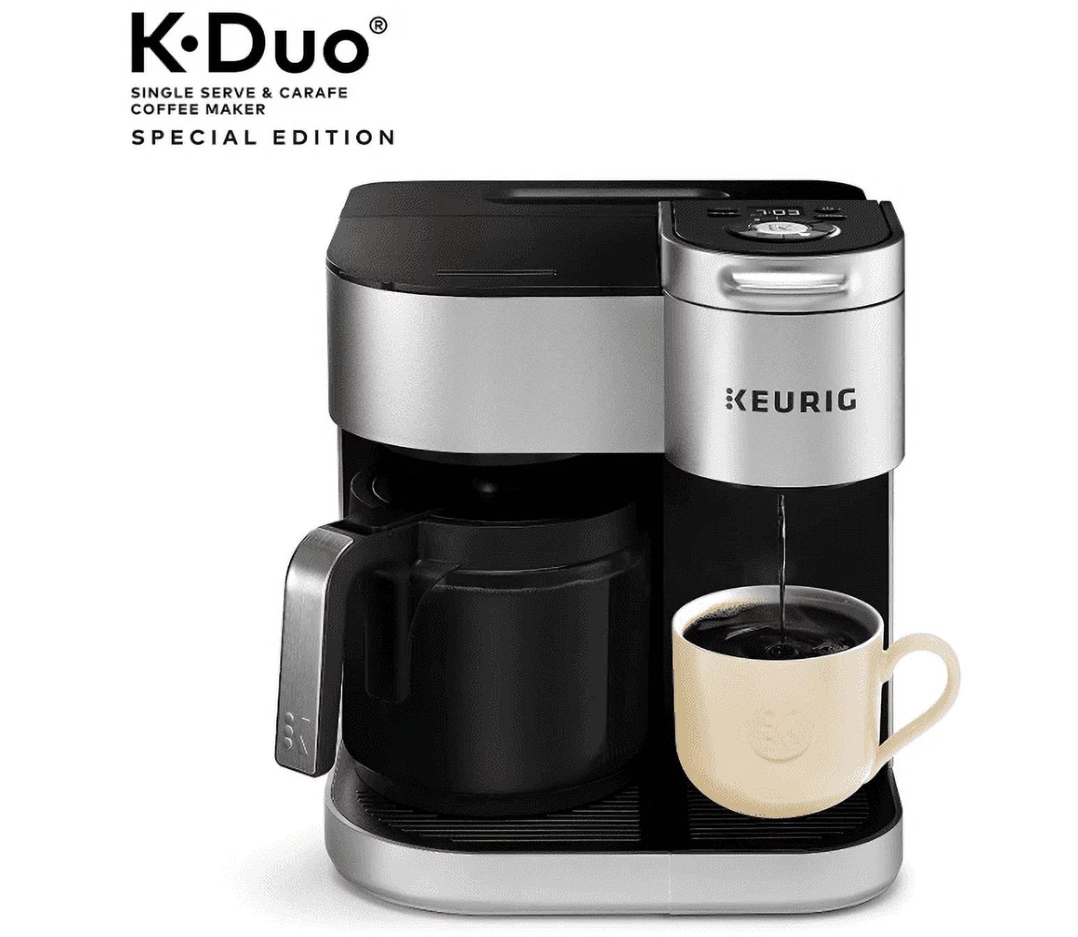 Coffee Maker Single Serve 12-Cup Drip Brewer Silver a7