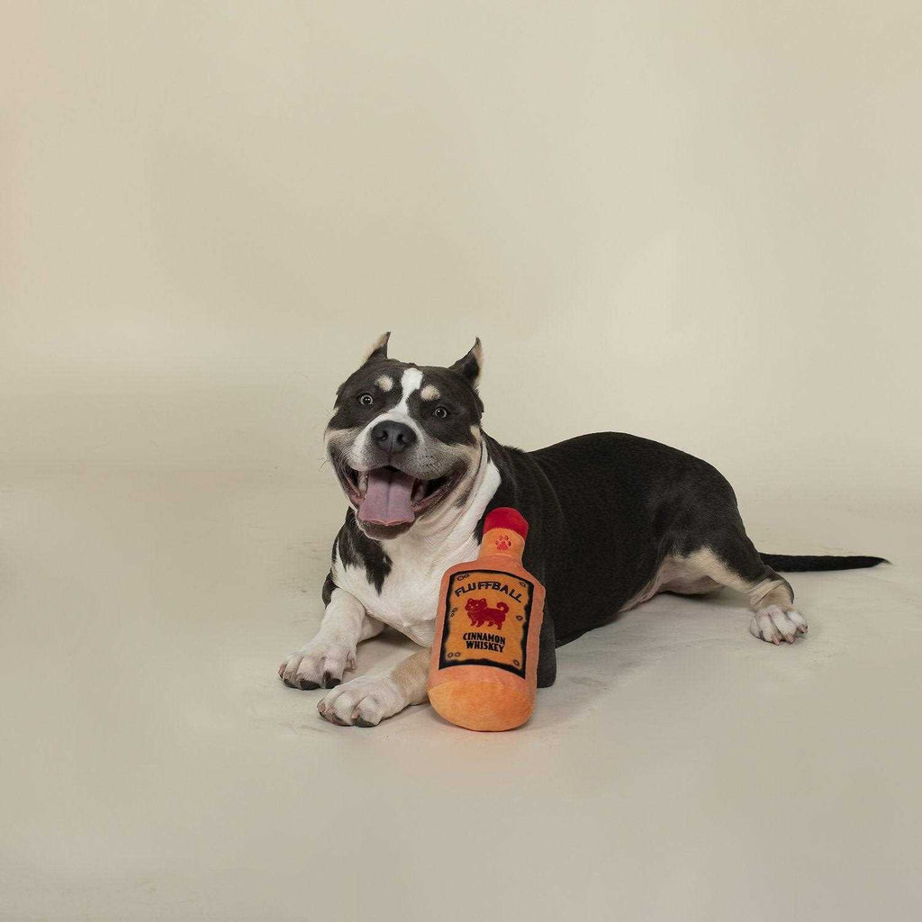 Plush Dog Toy Fluffball Cinnamon Whiskey a7