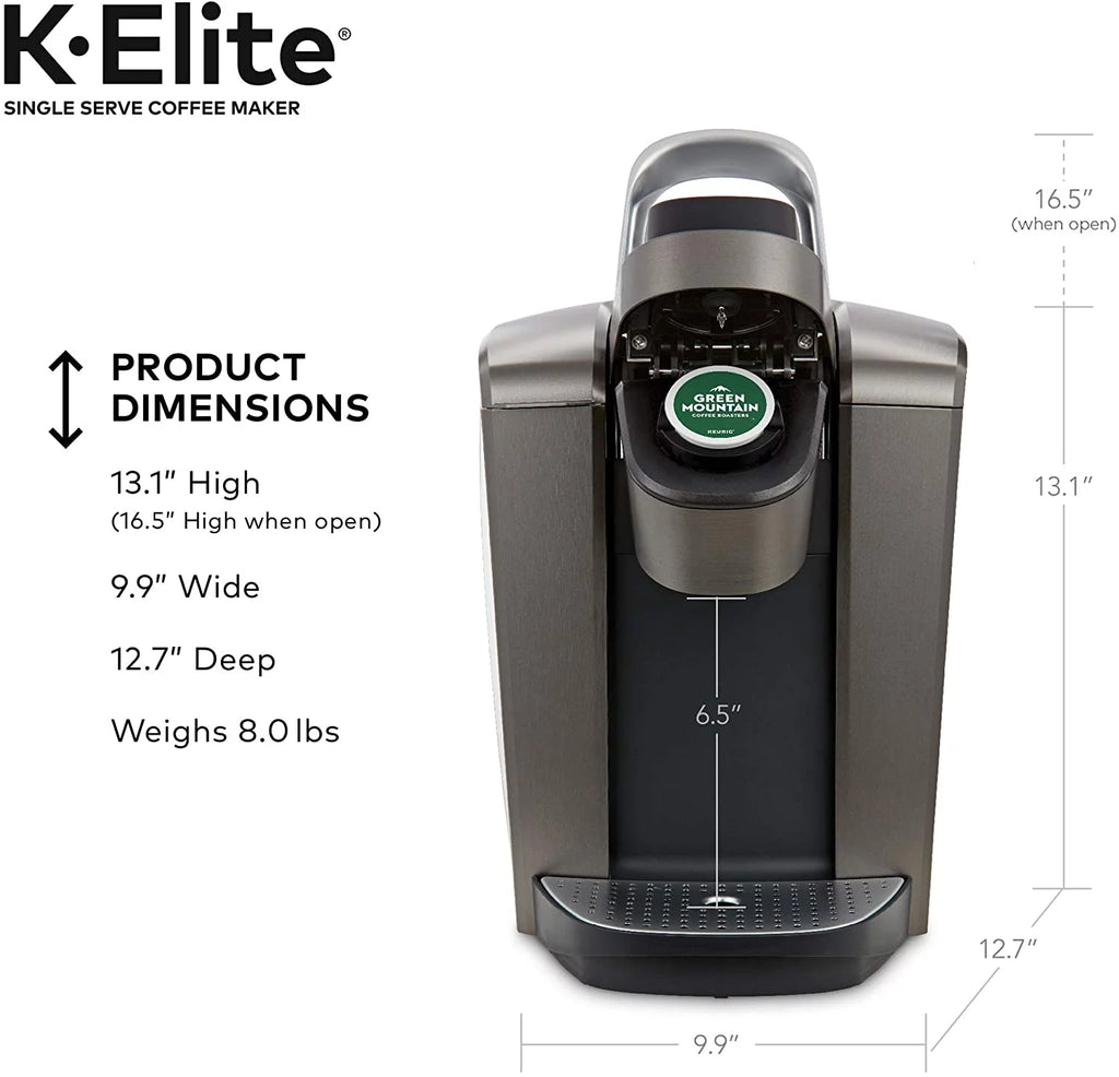 Coffee Maker Single Serve K-Cup Brewer Iced Capability Brushed Slate a7