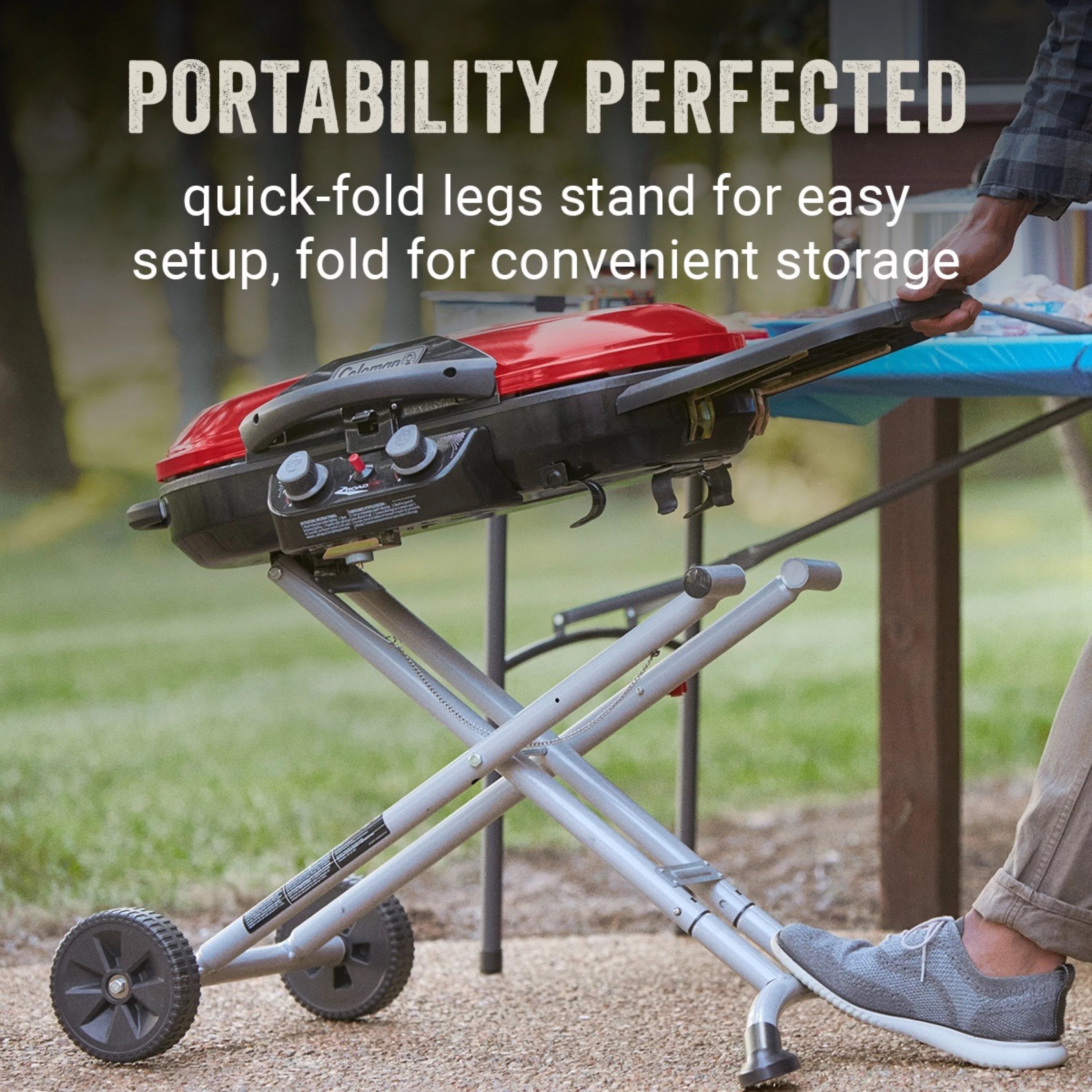 Portable 2 Burner Propane Gas Grill k7
