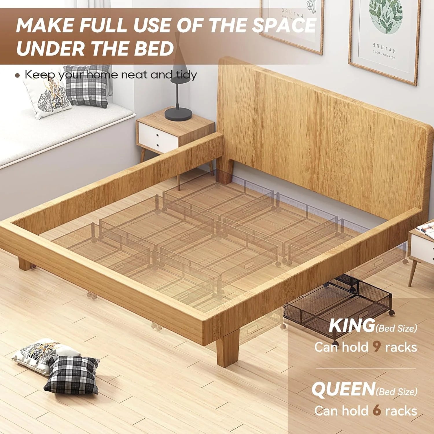 Under Bed Storage Containers with Wheels 2 Pack a7