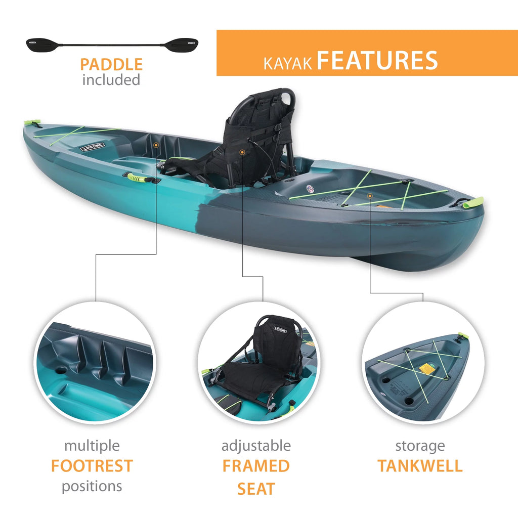 Tahoma Pro 10 ft Sit-on-Top Kayak Blue k7