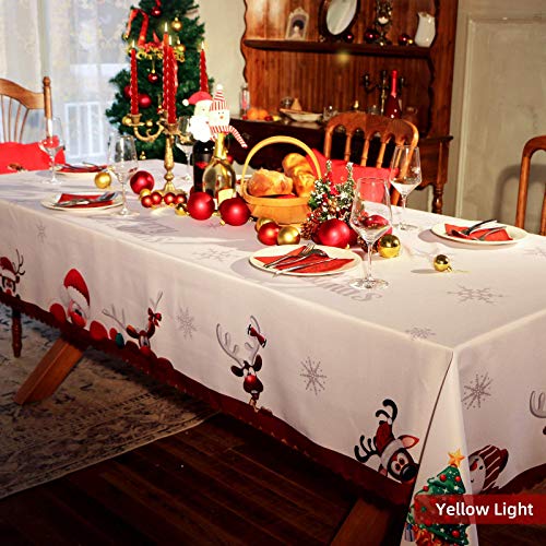 Watercolor Poppy Print Tablecloth 60x102 Inch, Waterproof Summer Flowers Table Cover k7m