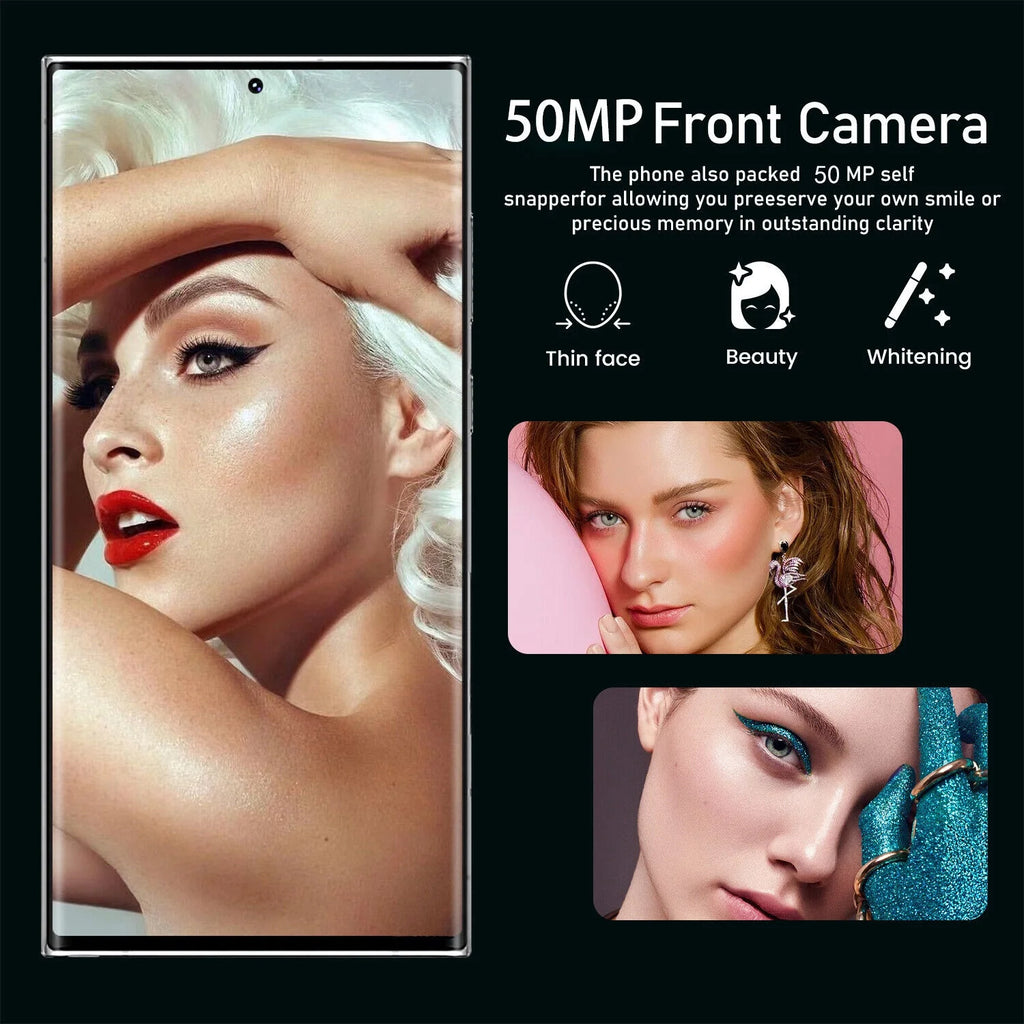 Smartphone 5G Unlocked Android 13 7.3 inch q7