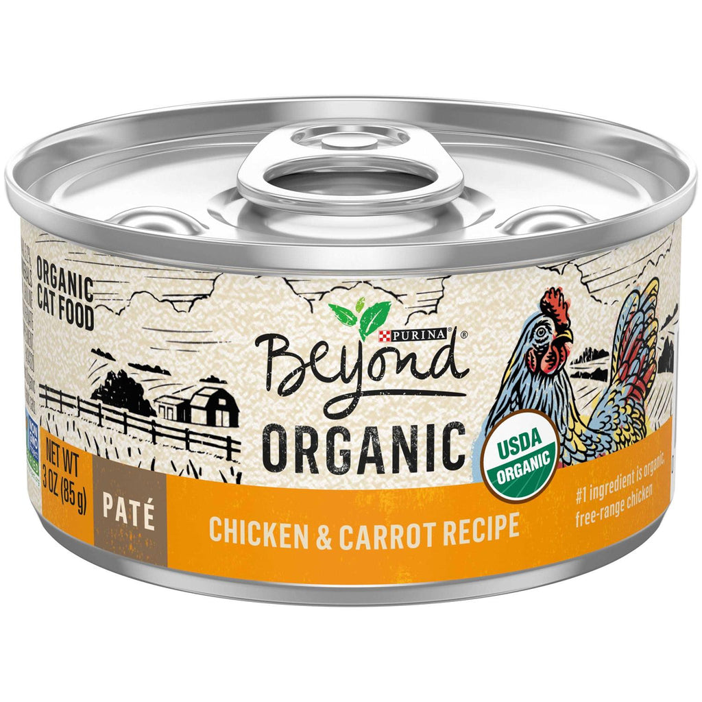 Purina Beyond Organic Chicken &amp; Carrot Recipe Pate Cat Food - Pet Supplies online store
