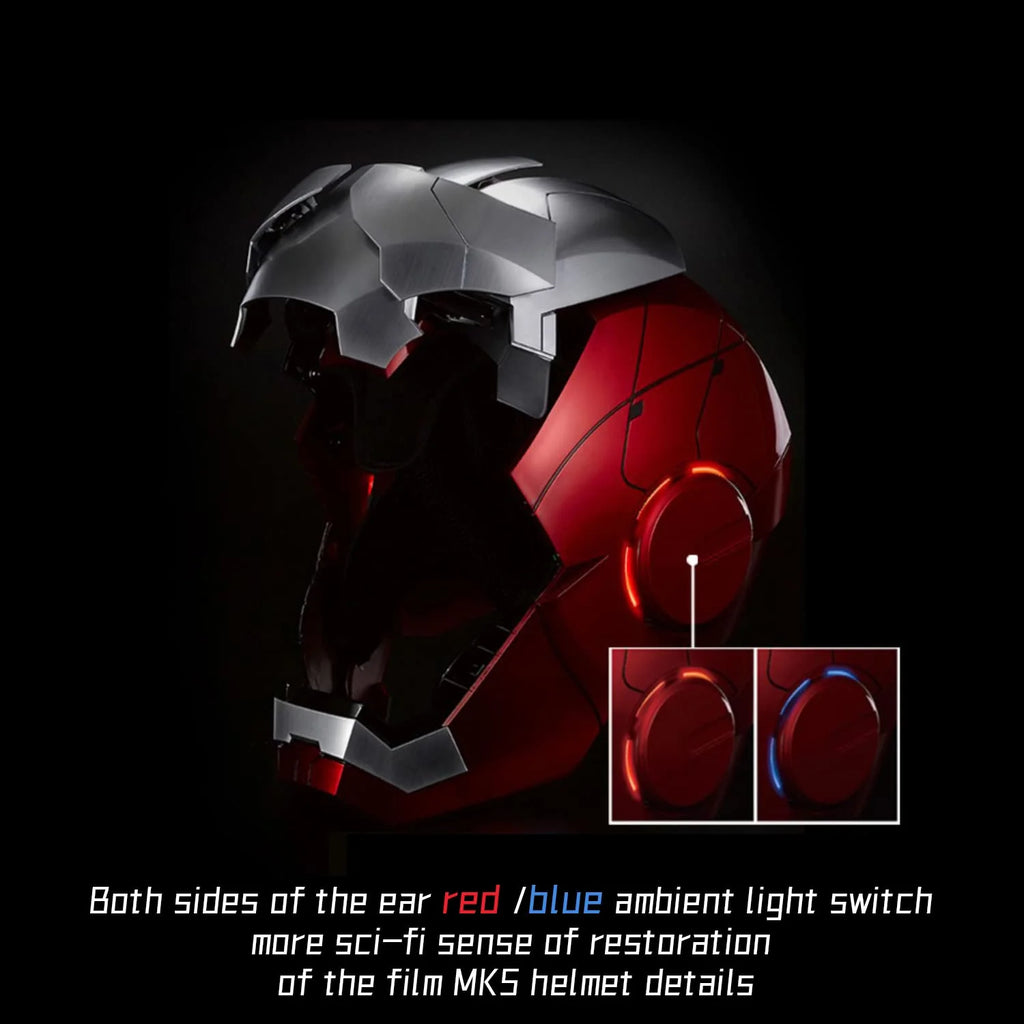 Iron Man Helmet Electronic Wearable Mask with LED Eyes a7