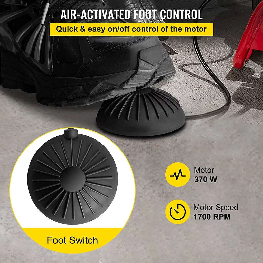 Drain Cleaner Machine 75ft x 1/2 in, 370W Drain Auger for 1" to 4" Pipes a7