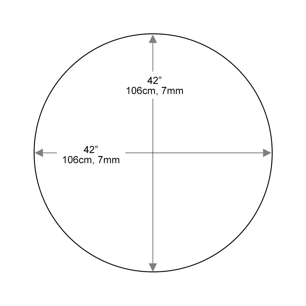 Round Glass Table Top 42 Inch Tempered 1/4 Thick Flat Polished a7