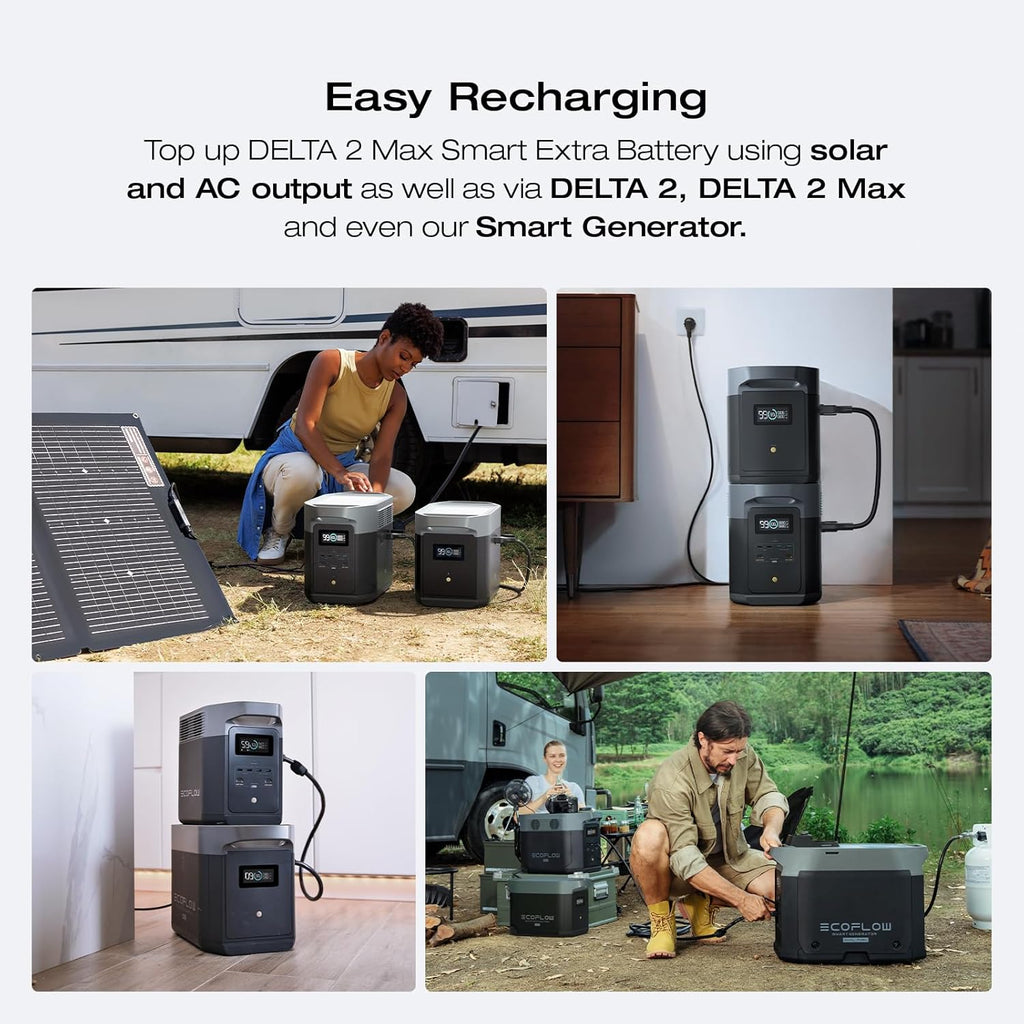 Portable Power Station Extra Battery 2048Wh LiFePO4 a7