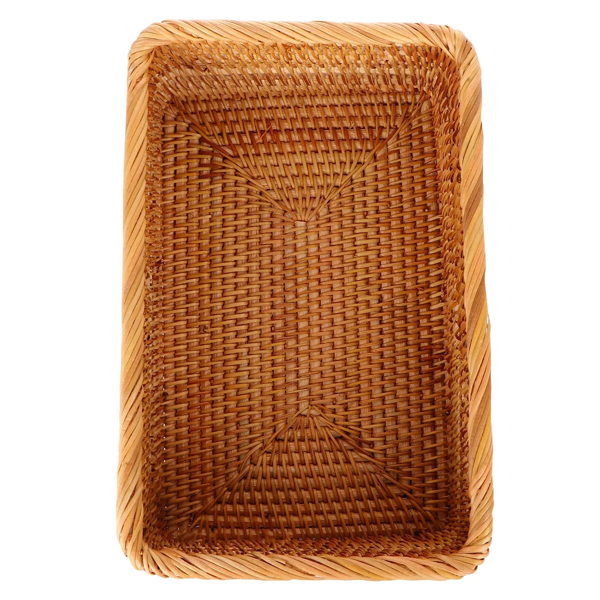Wicker Basket with Lid Storage Boxes a7