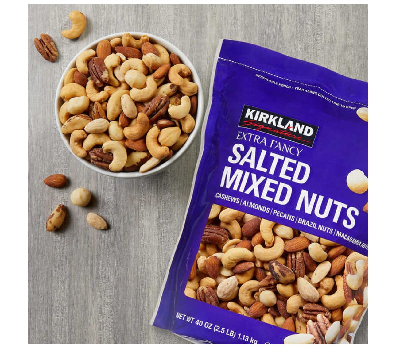 Salted Mixed Nuts 2.5 lbs k7m