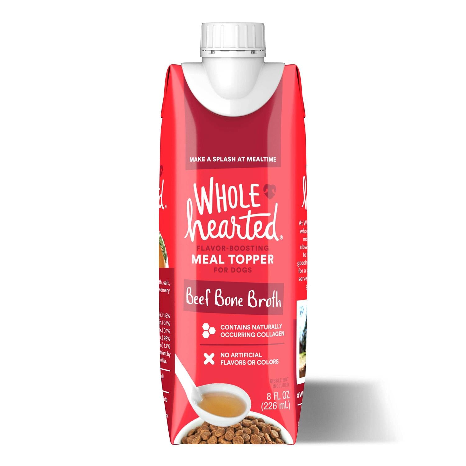 WholeHearted Beef Bone Broth Dog Meal Topper - Pet Supplies online store