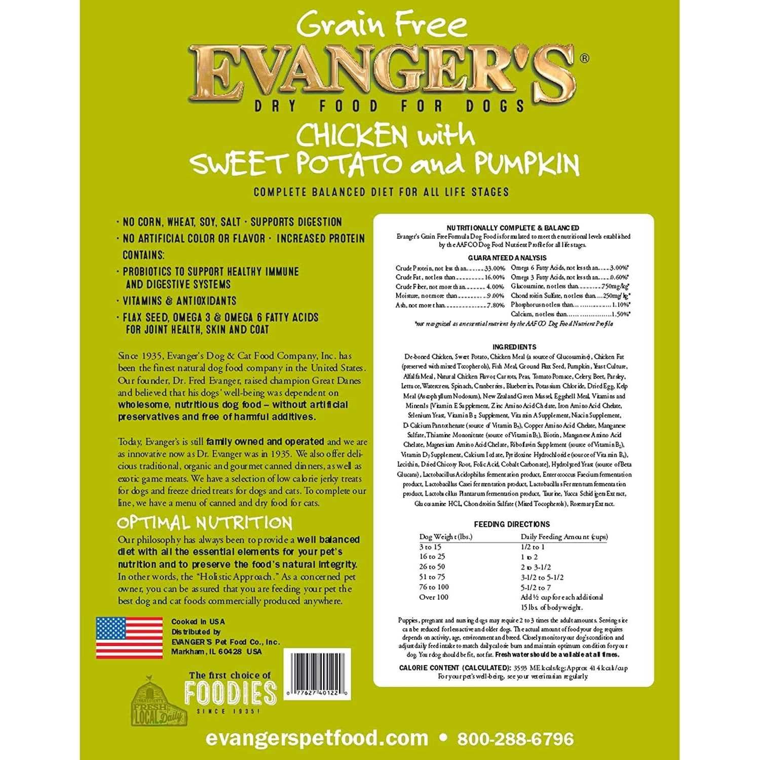 Chicken Sweet Potato Pumpkin Grain Free Dry Dog Food k7m