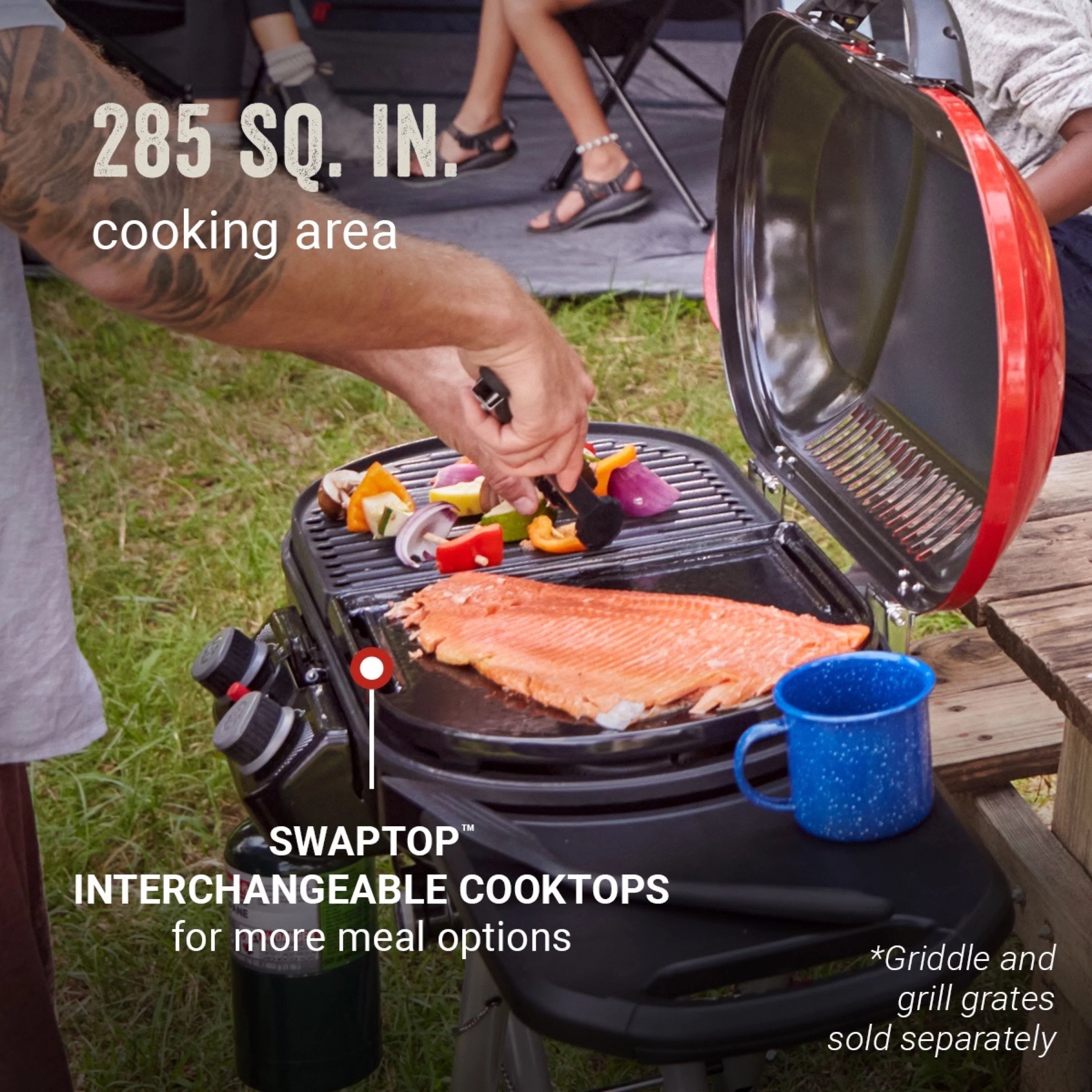 Portable 2 Burner Propane Gas Grill k7