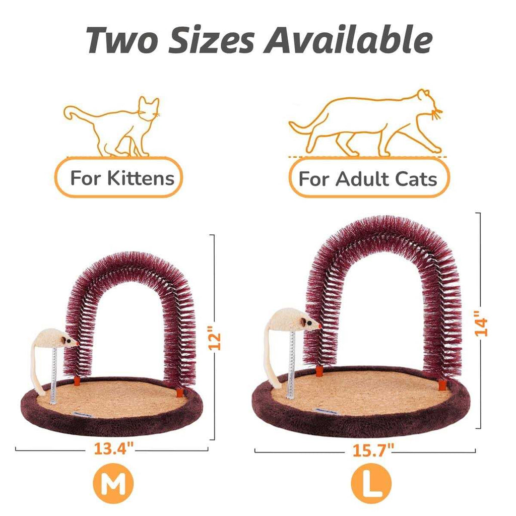 Cat Self Groomer Massager with Scratching Pad a7k