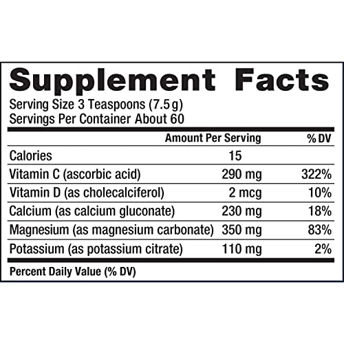 Magnesium Citrate Supplement Drink Mix Powder, Unflavored, 16 oz k7