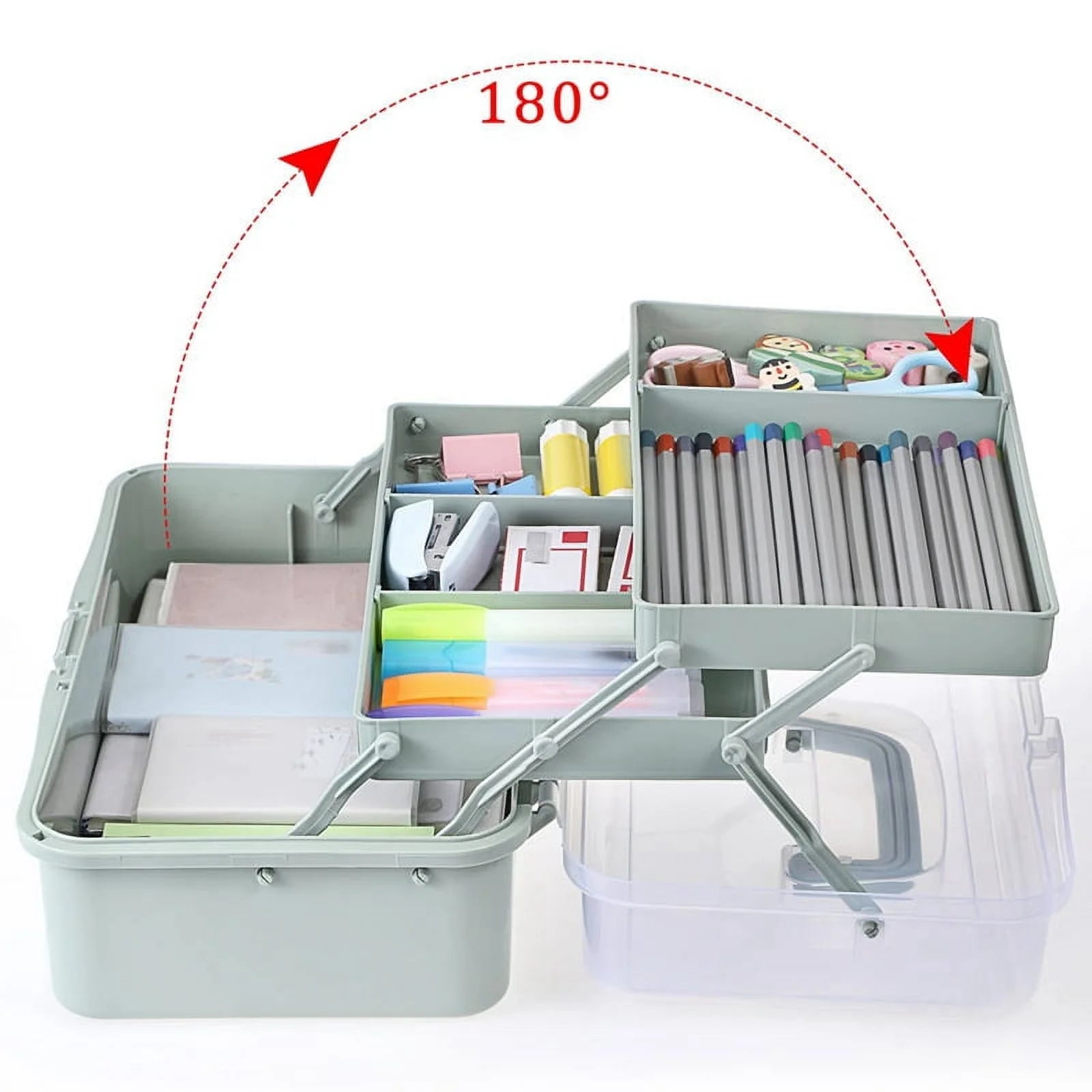 Plastic Dividing Storage Box with Adjustable Spacers k7q